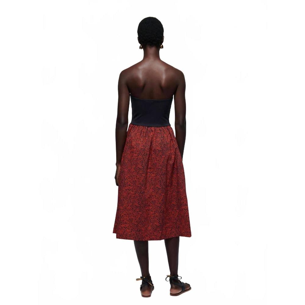 NEW NATION LTD gabbriette midi dress in abs swirl - Picture 2 of 2